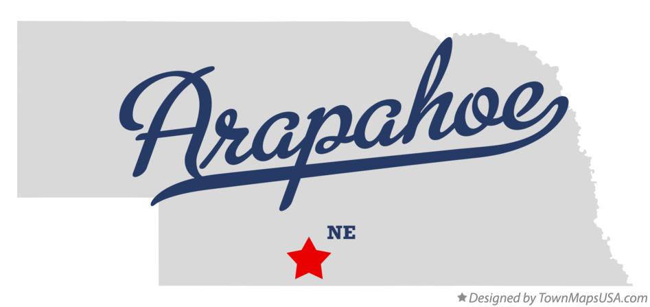 Map of Arapahoe Nebraska NE