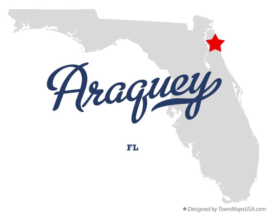 Map of Araquey Florida FL