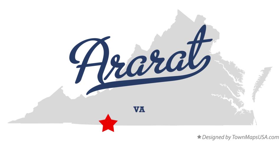 Map of Ararat Virginia VA