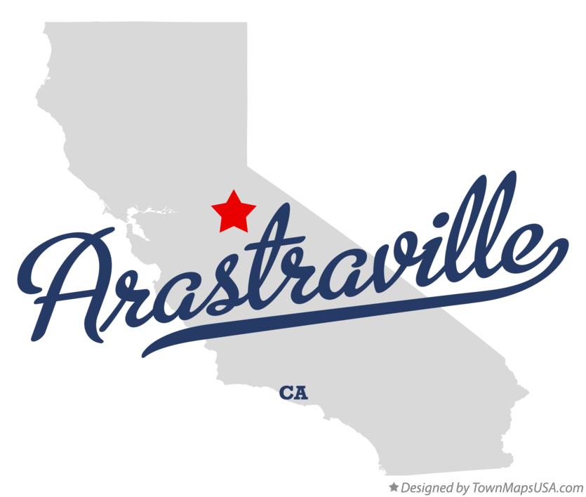 Map of Arastraville California CA