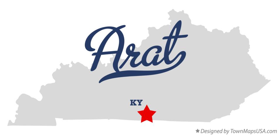 Map of Arat Kentucky KY