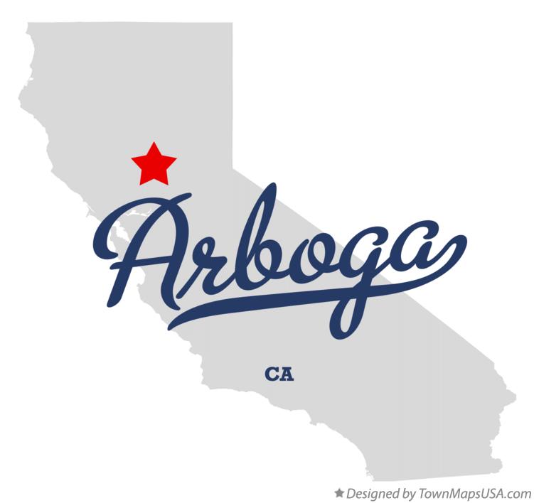 Map of Arboga California CA
