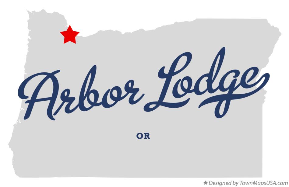 Map of Arbor Lodge Oregon OR