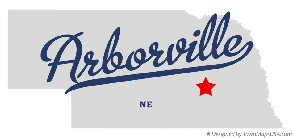 Map of Arborville Nebraska NE