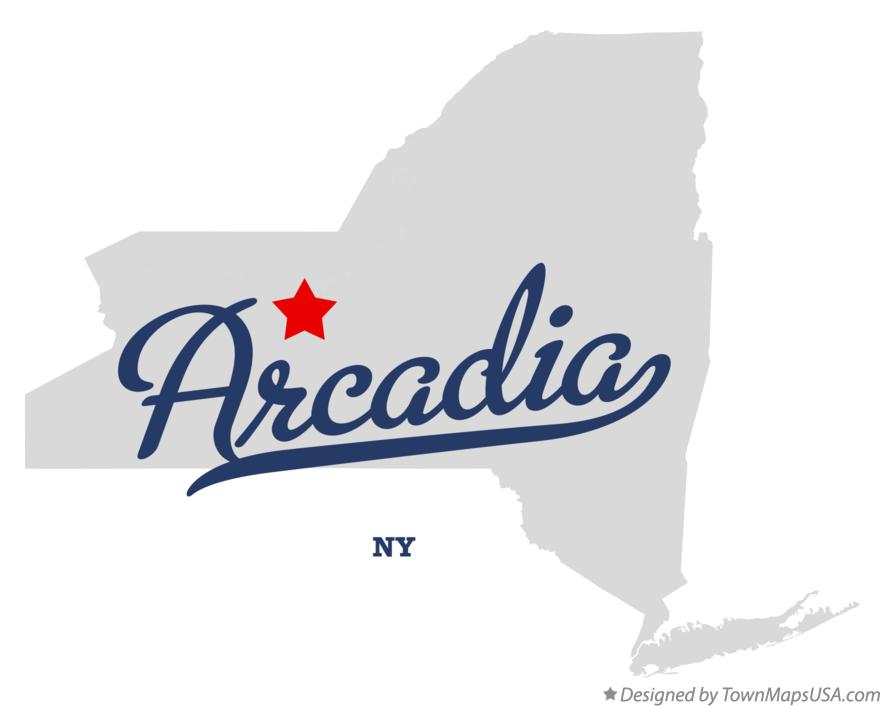 Map of Arcadia New York NY