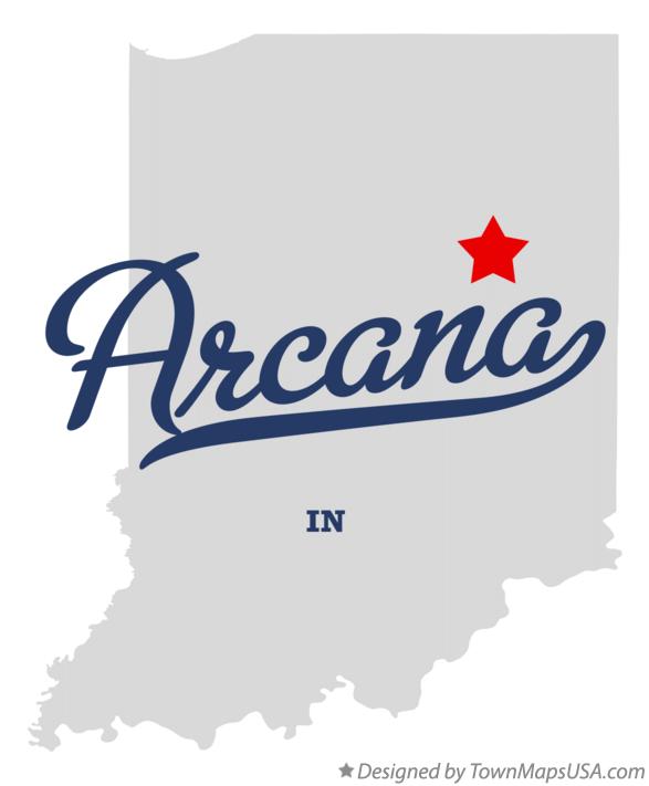 Map of Arcana Indiana IN