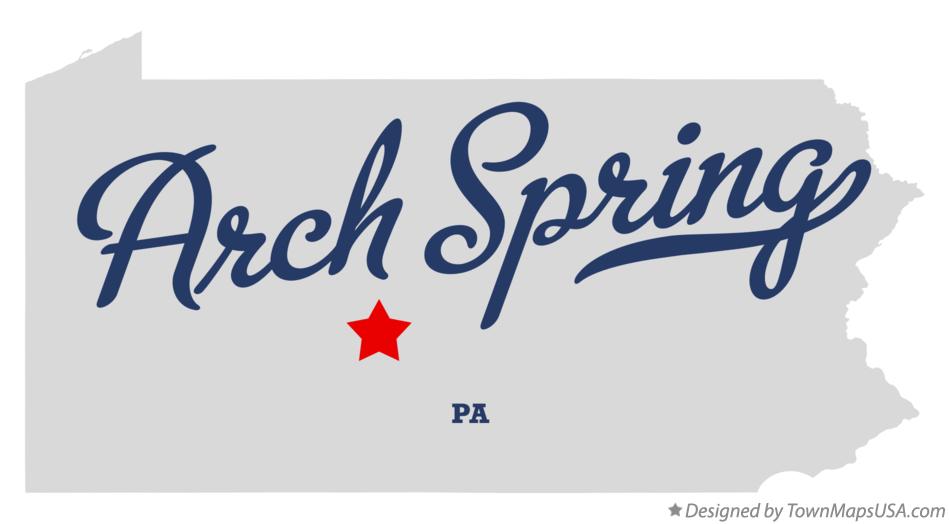 Map of Arch Spring Pennsylvania PA