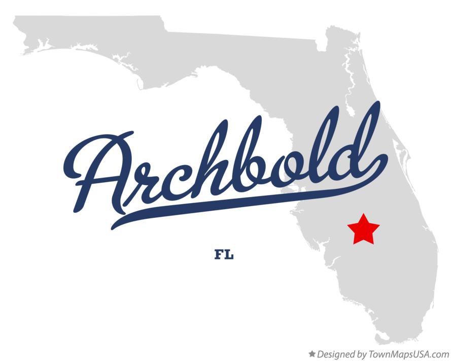 Map of Archbold Florida FL