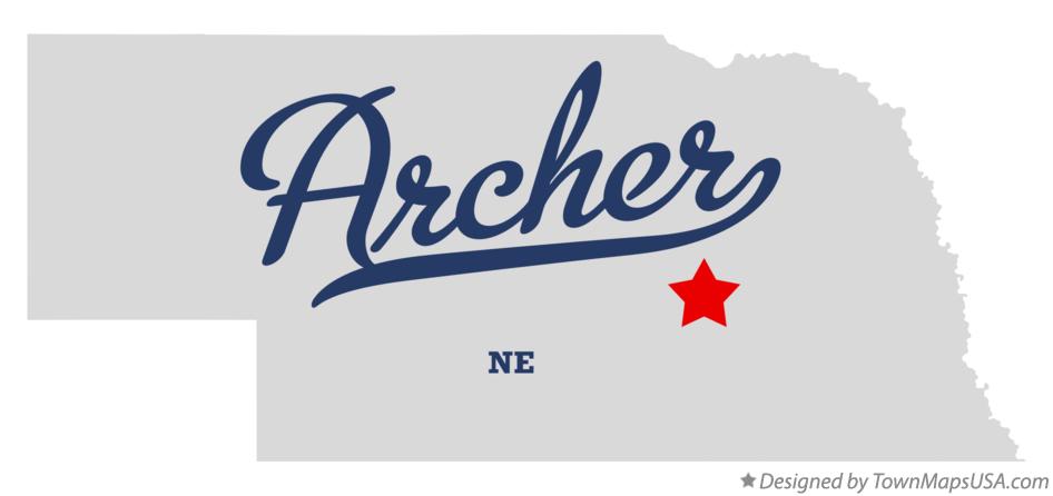 Map of Archer Nebraska NE