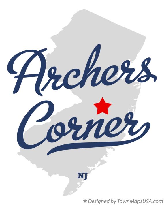 Map of Archers Corner New Jersey NJ