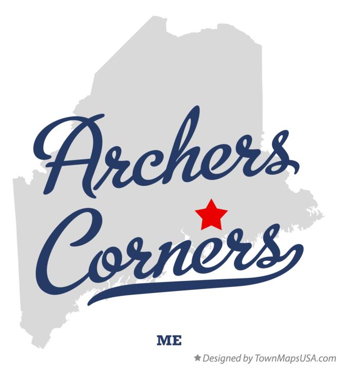 Map of Archers Corners Maine ME