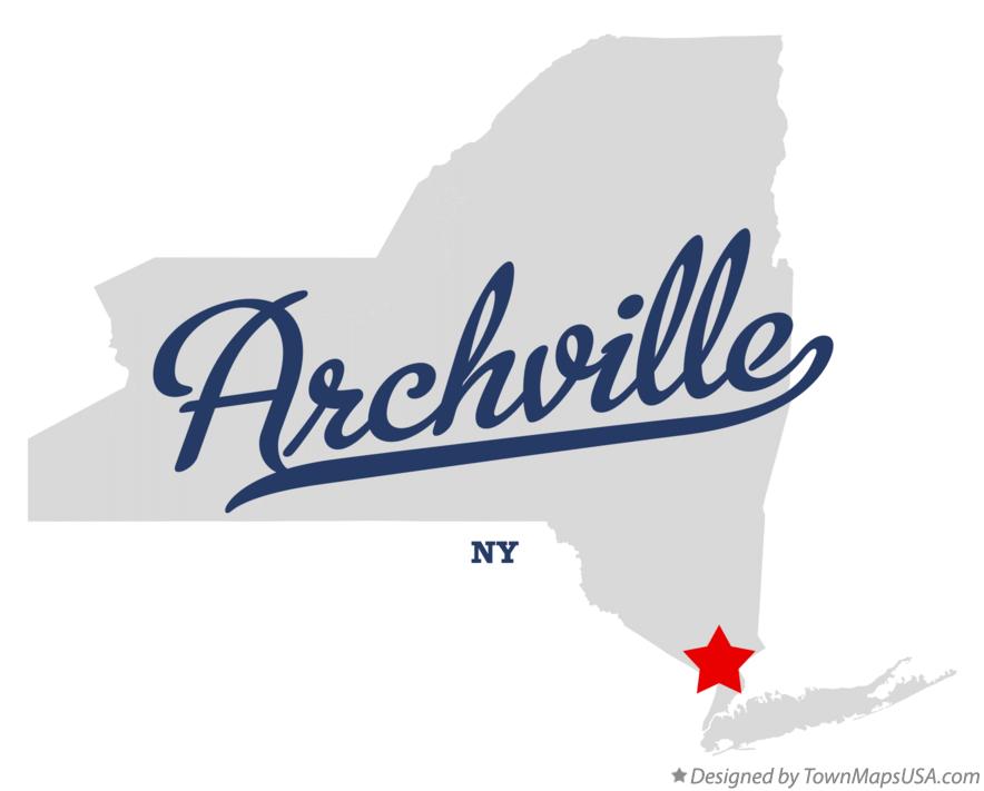 Map of Archville New York NY
