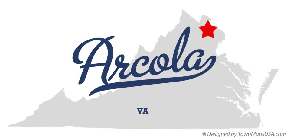 Map of Arcola Virginia VA