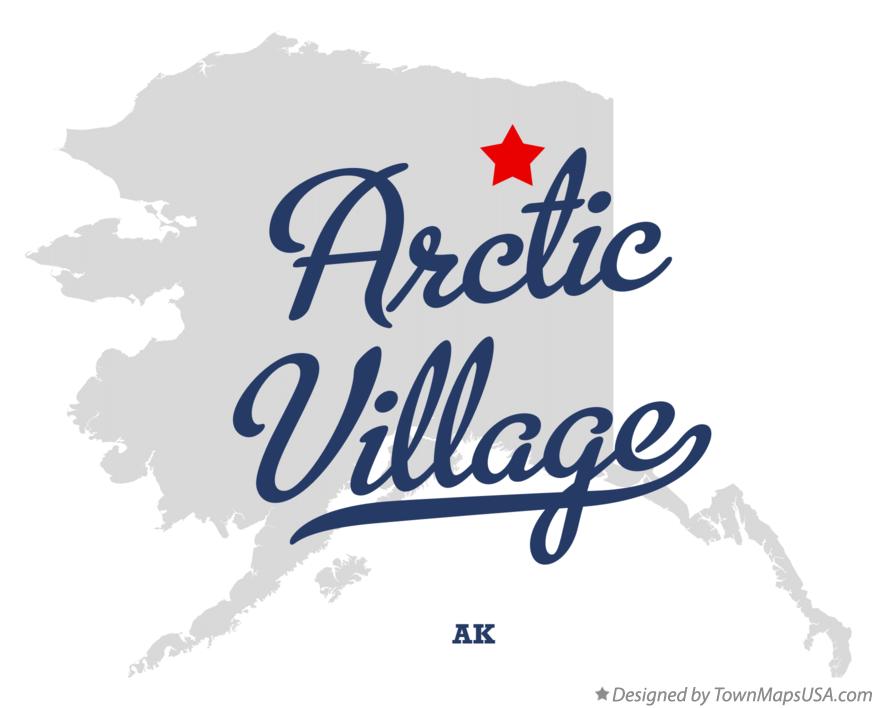 Map of Arctic Village Alaska AK