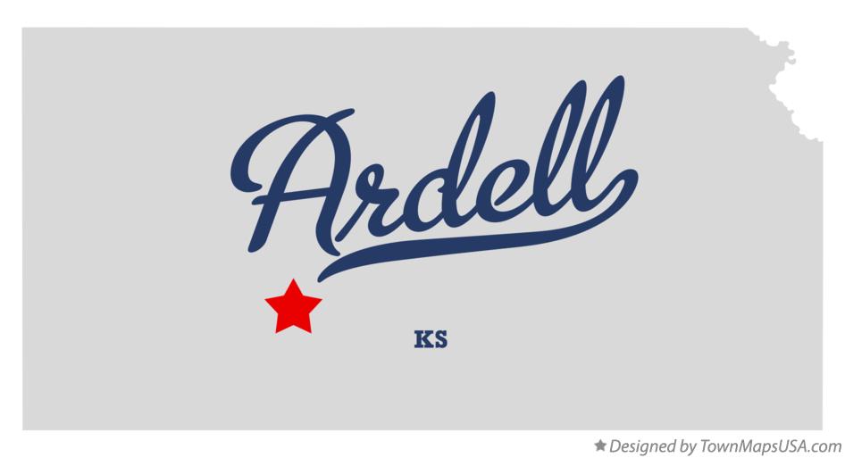 Map of Ardell Kansas KS