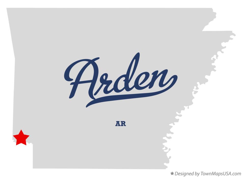 Map of Arden Arkansas AR