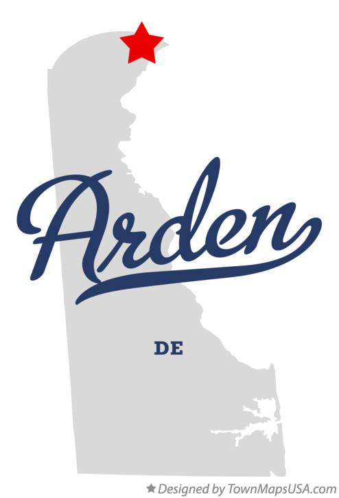 Map of Arden Delaware DE