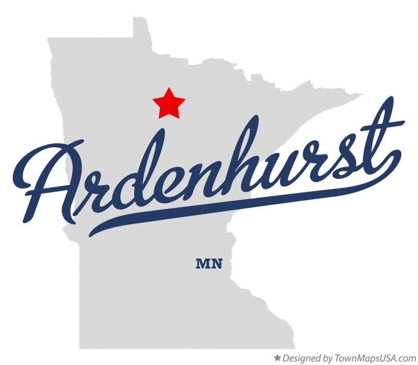 Map of Ardenhurst Minnesota MN