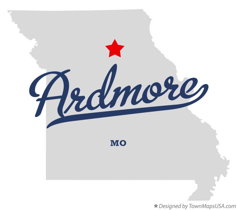 Map of Ardmore Missouri MO