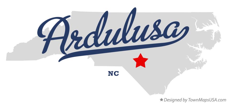 Map of Ardulusa North Carolina NC