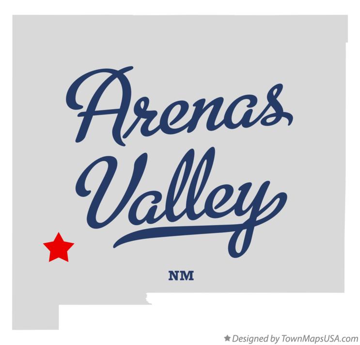 Map of Arenas Valley New Mexico NM