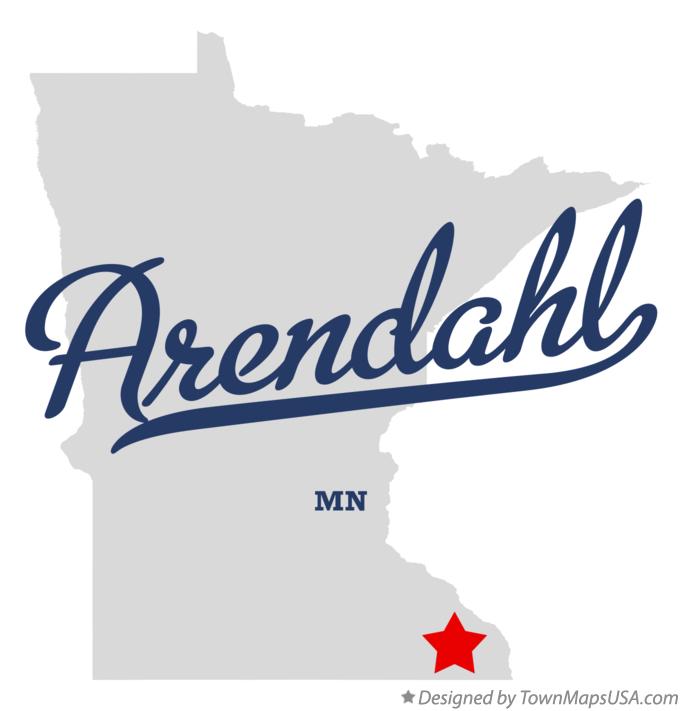Map of Arendahl Minnesota MN