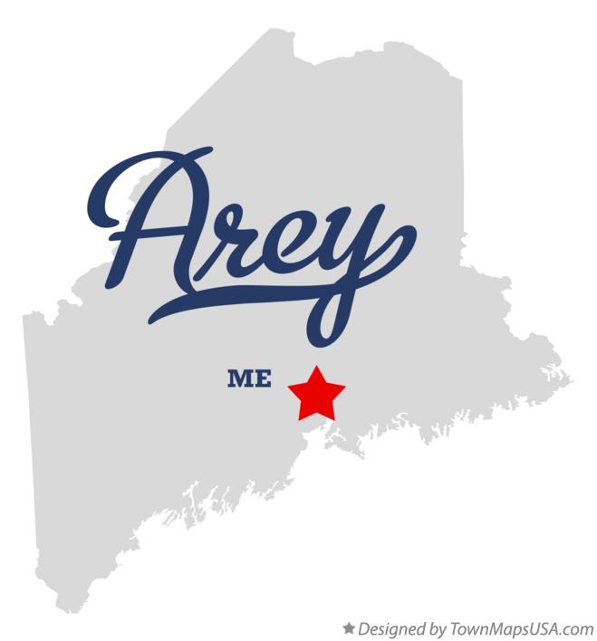 Map of Arey Maine ME