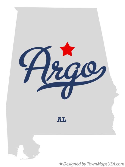 Map of Argo Alabama AL