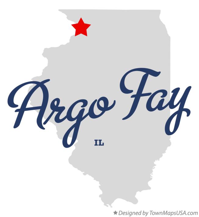 Map of Argo Fay Illinois IL