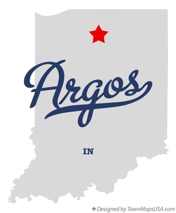 Map of Argos Indiana IN
