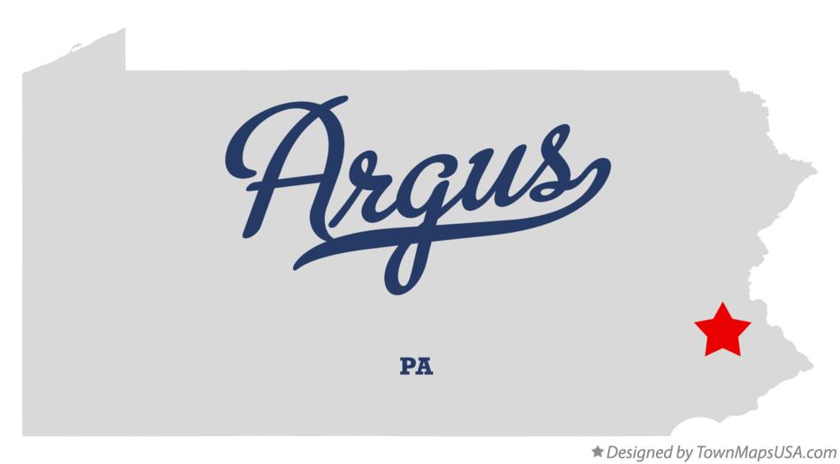 Map of Argus Pennsylvania PA