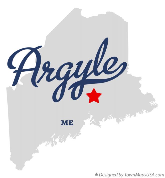 Map of Argyle Maine ME