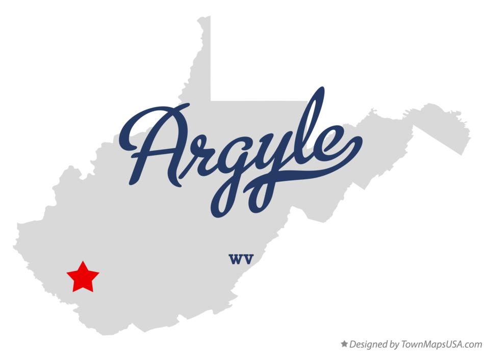 Map of Argyle West Virginia WV