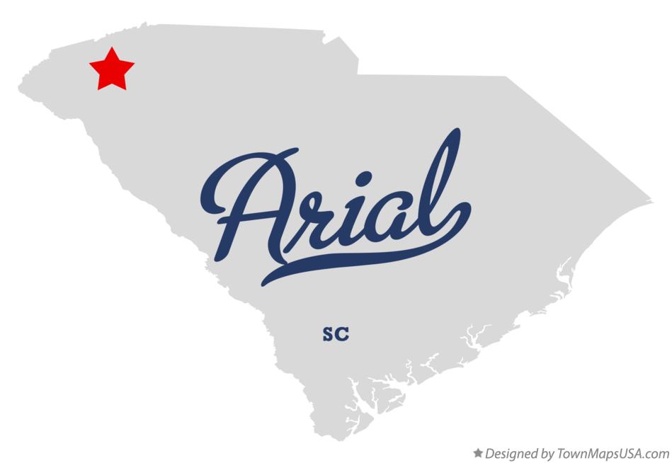 Map of Arial South Carolina SC