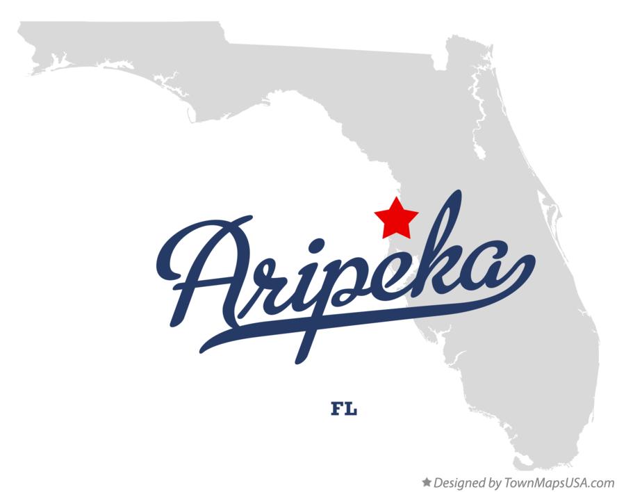 Map of Aripeka Florida FL