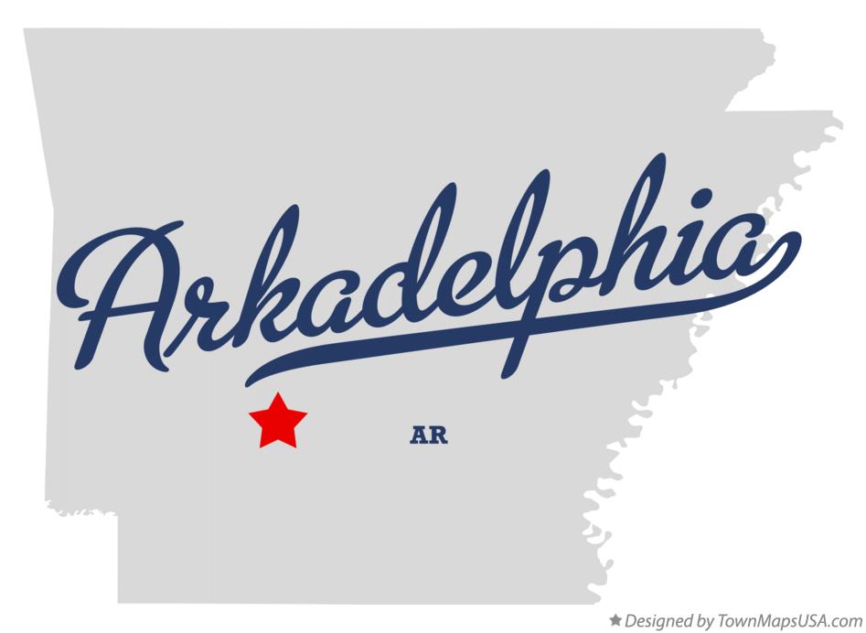 Map of Arkadelphia Arkansas AR
