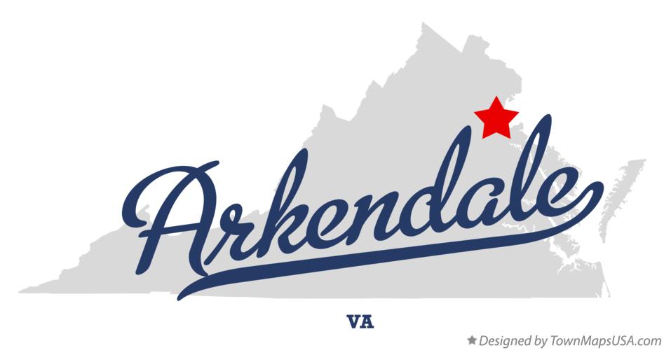 Map of Arkendale Virginia VA