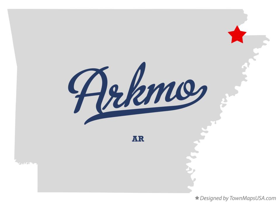 Map of Arkmo Arkansas AR