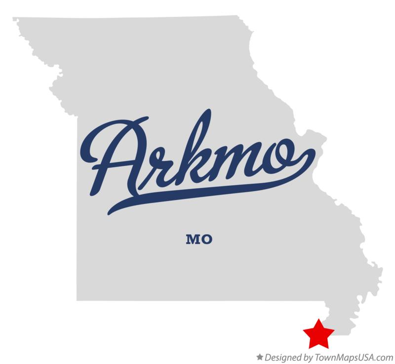 Map of Arkmo Missouri MO