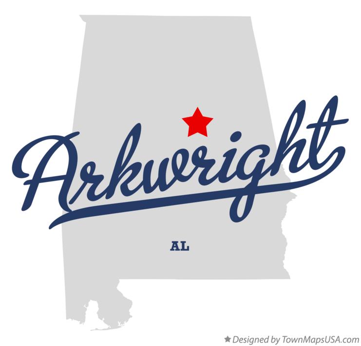 Map of Arkwright Alabama AL