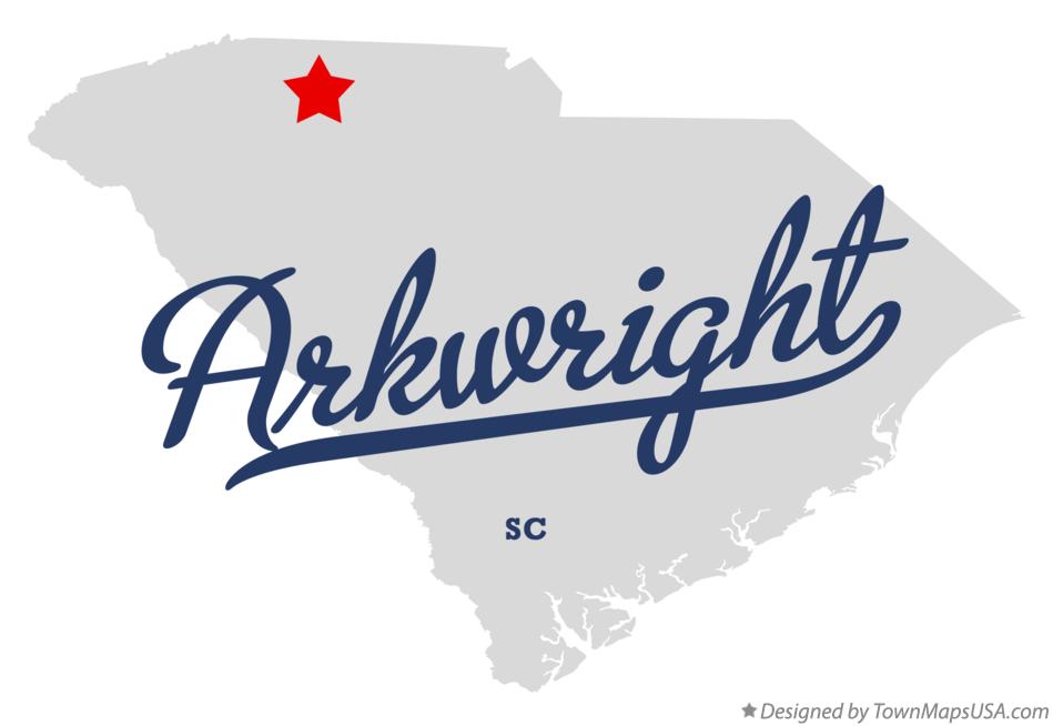 Map of Arkwright South Carolina SC