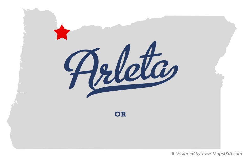 Map of Arleta Oregon OR
