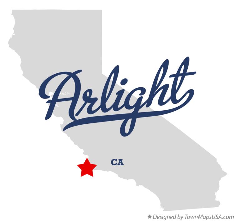 Map of Arlight California CA
