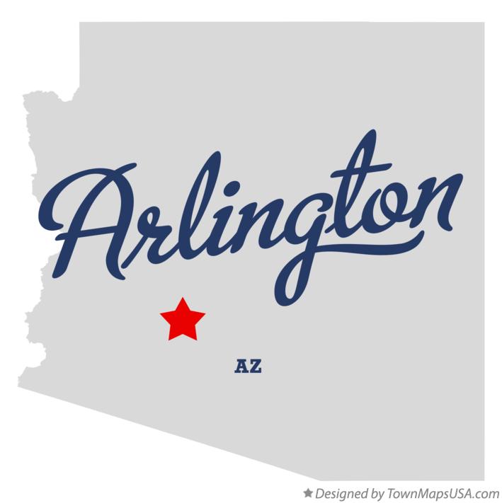Map of Arlington Arizona AZ