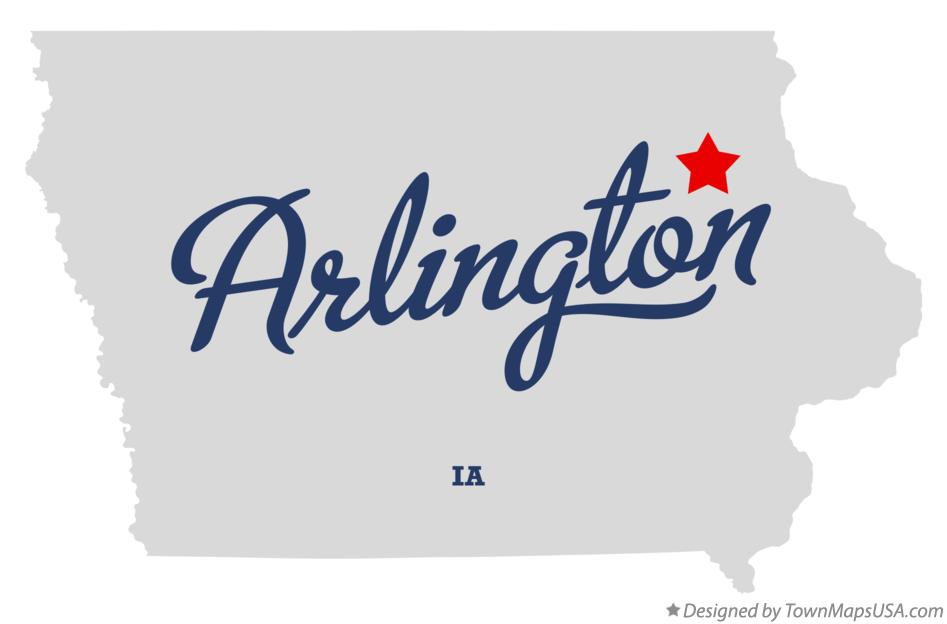 Map of Arlington Iowa IA