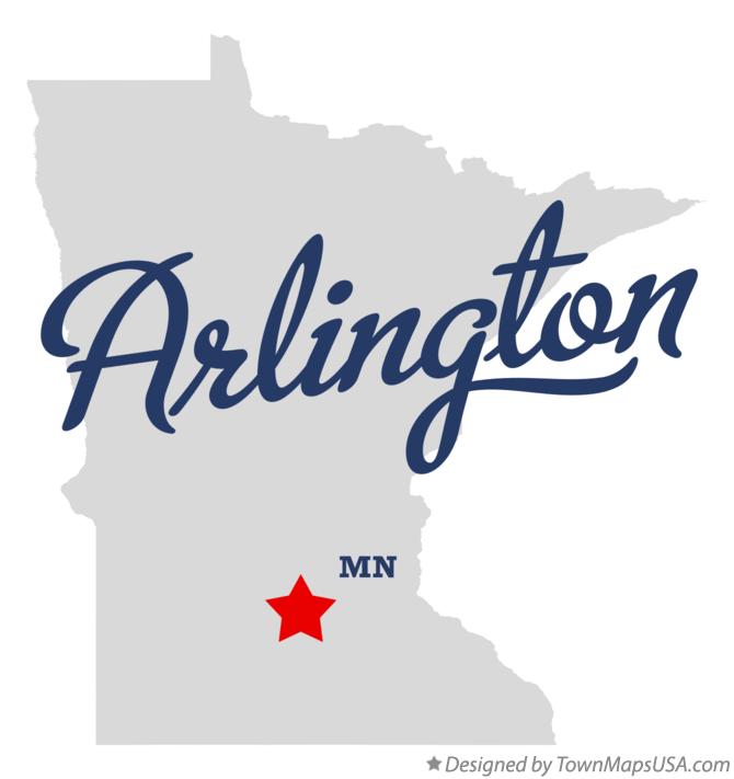 Map of Arlington Minnesota MN