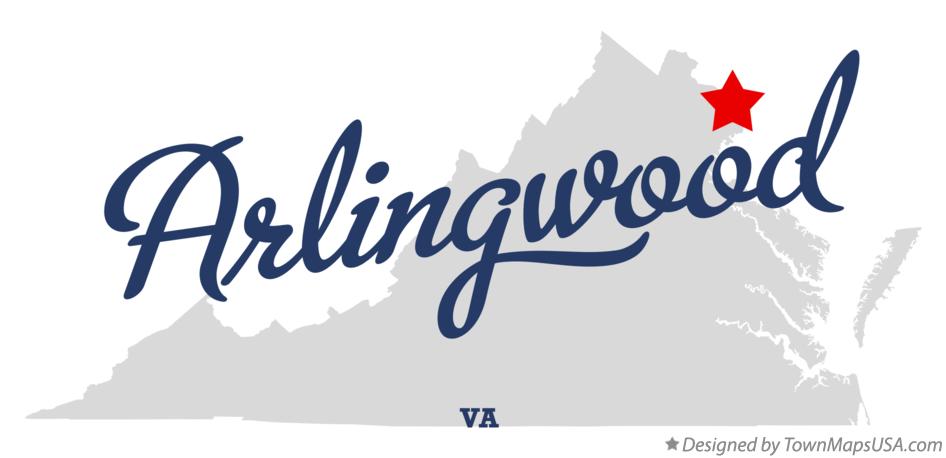 Map of Arlingwood Virginia VA