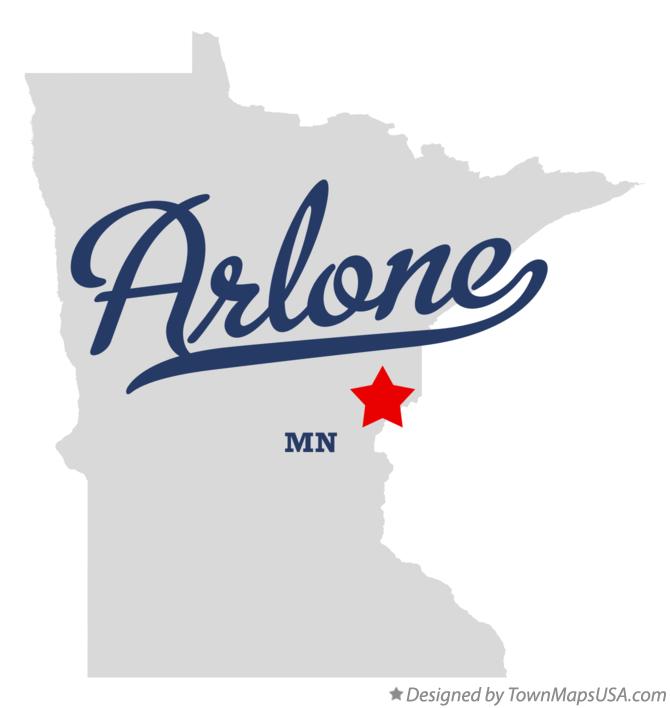 Map of Arlone Minnesota MN