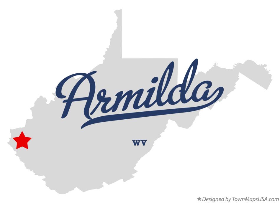 Map of Armilda West Virginia WV