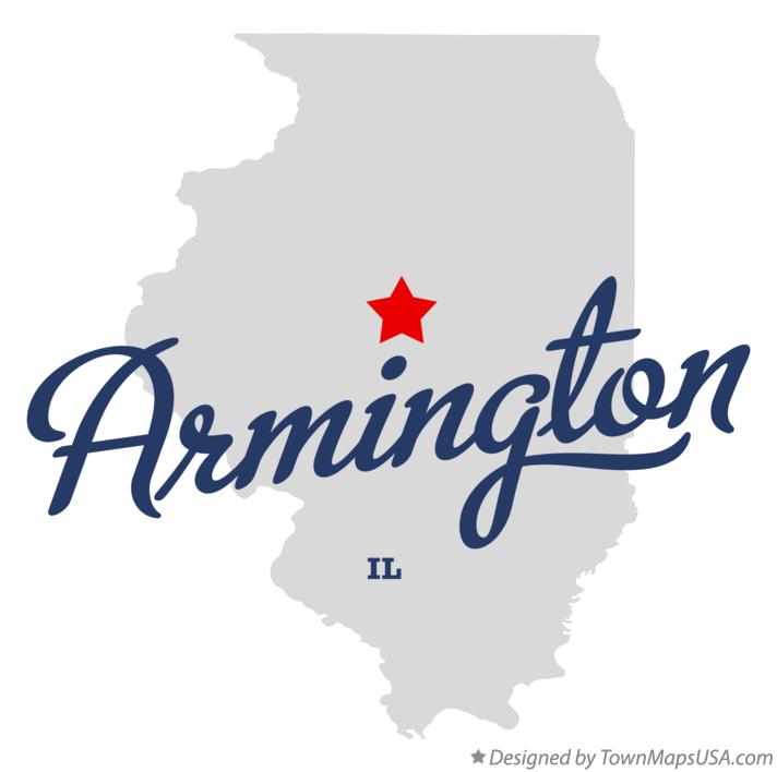 Map of Armington Illinois IL